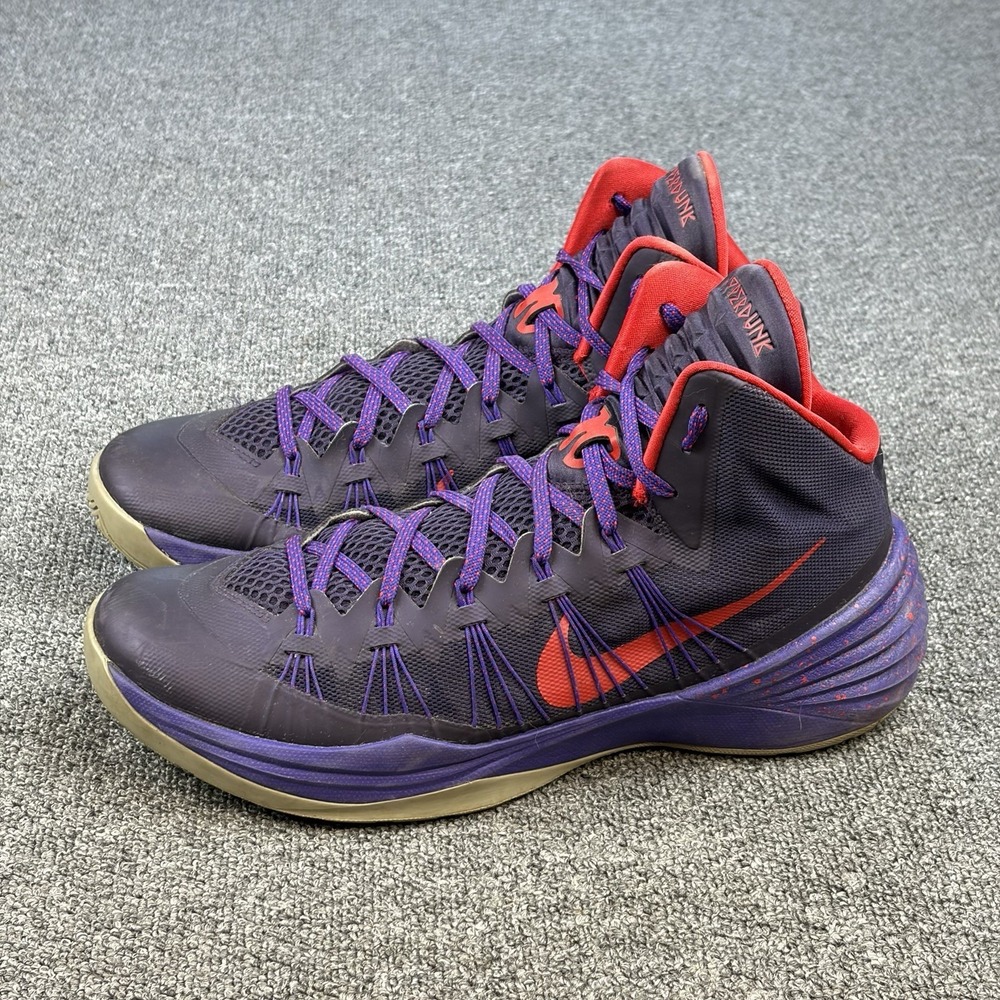 Nike Hyperdunk 2013 Purple Dynasty Raptors Men's 13 Basketball Shoes 599537-500